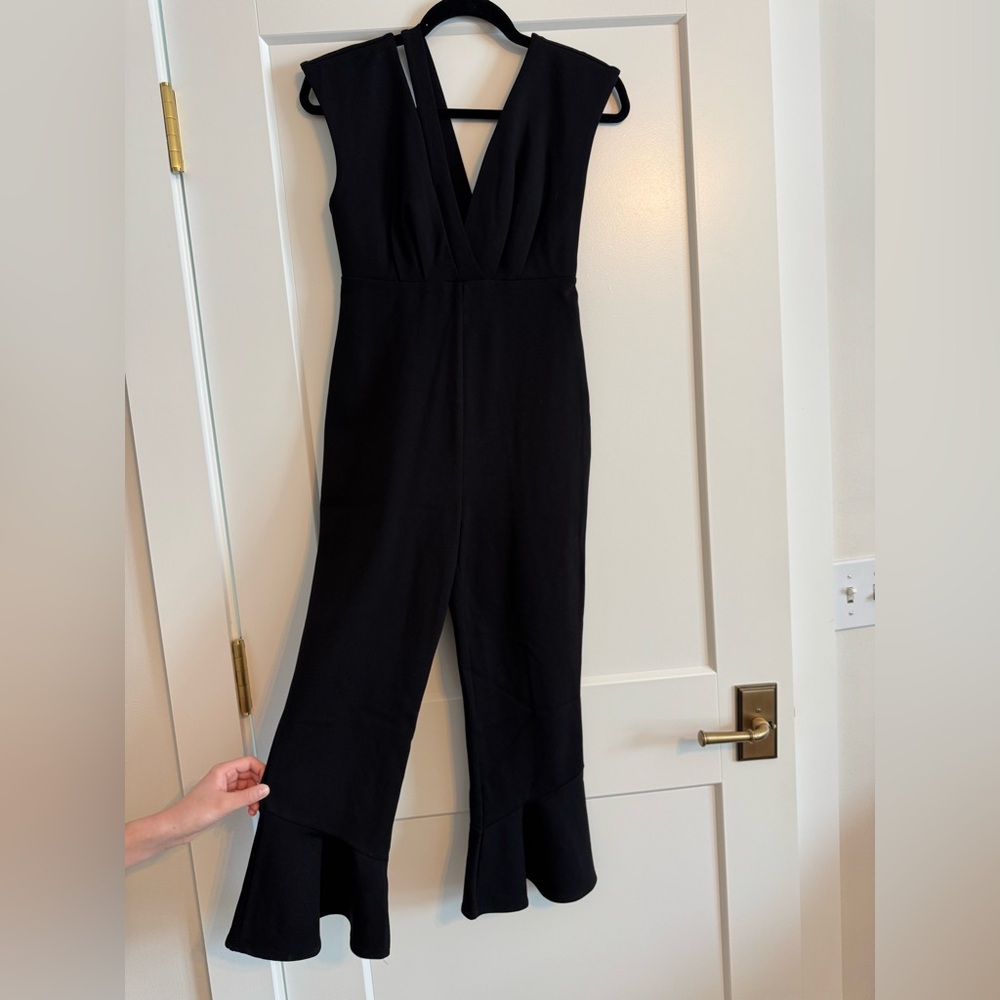 NWT! Free People Black V-Neck Jumpsuit, Size XS
